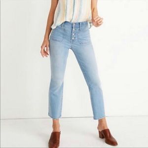 Cali Demi-Boot Jeans in Quince Wash: Button-Front